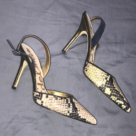 Sam Edelman snakeskin slingbacks - Picture 3 of 8